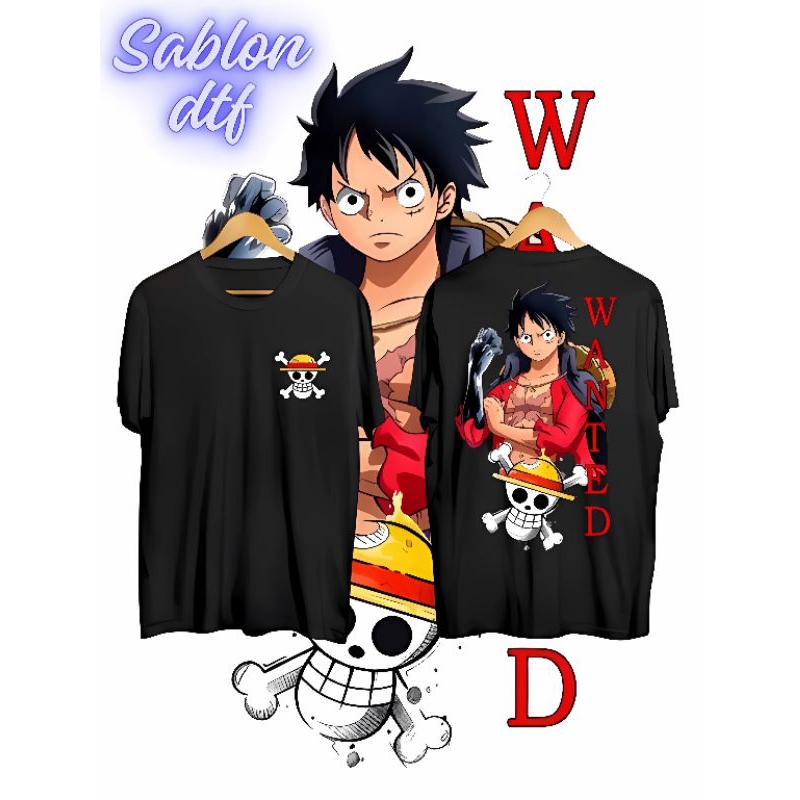 KAOS ONE PIECE MONKEY D LUFFY WANTED|KAOS ONE PIECE OVERSIZE|KAOS LUFFY|KAOS LUFFY ONE PIECE|KAOS LU