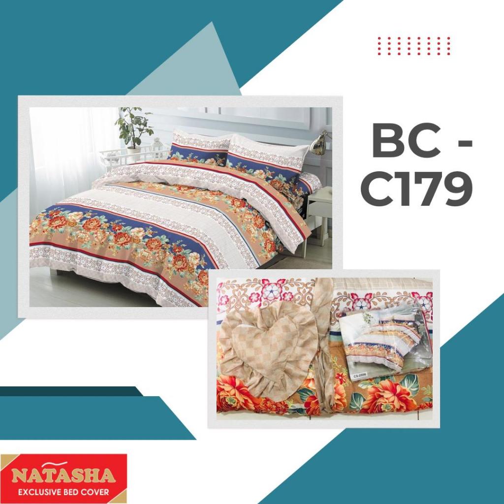 Natasha Bed Cover + Sprei 180x200 King Size Bisa COD