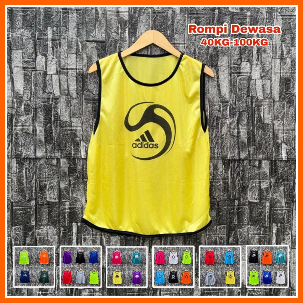 Rompi Dewasa - Rompi Training Sepakbola Futsal Rompi Sport Training Maraton Futsal Rompi Latihan Bol