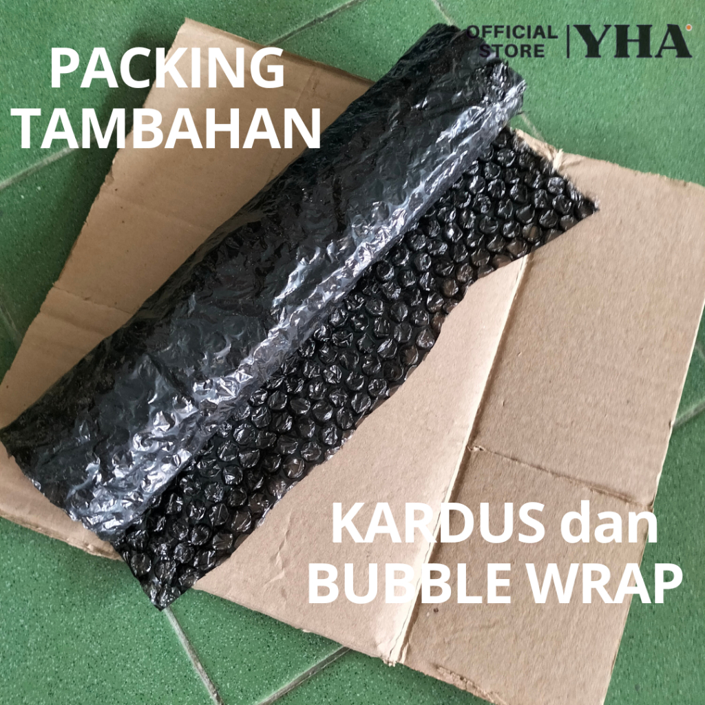 

Packing Tambahan Kardus dan Bubble Wrap