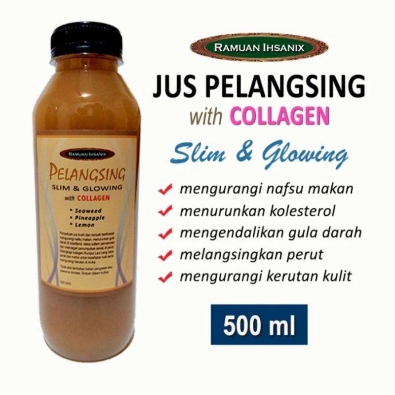 

Jus Herbal Pelangsing Collagen Seaweed Penurun Berat Badan