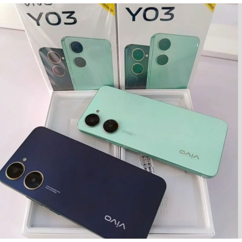 VIVO Y03 - RAM 4GB + 4GB - ROM 64GB IP54 TAHAN AIR - HP BARU BERGARANSI