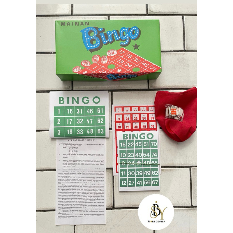 BINGO Plastik / BINGO Kertas Mainan Edukasi Anak BINGO Board Game Asah Otak Mainan BINGO