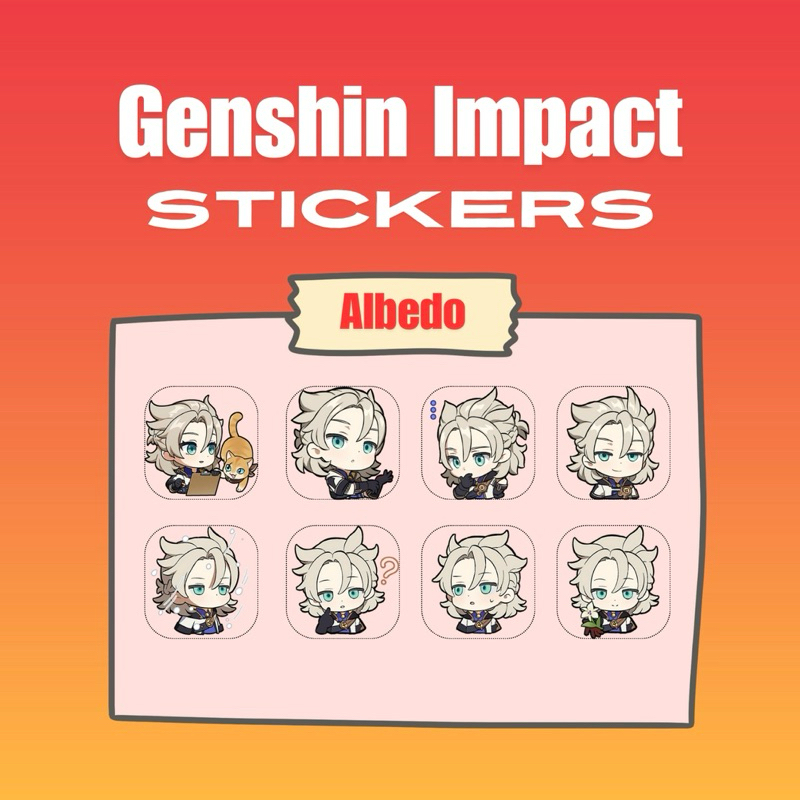 

Sticker Satuan Random Genshin Impact Mondstadt Character Part 2