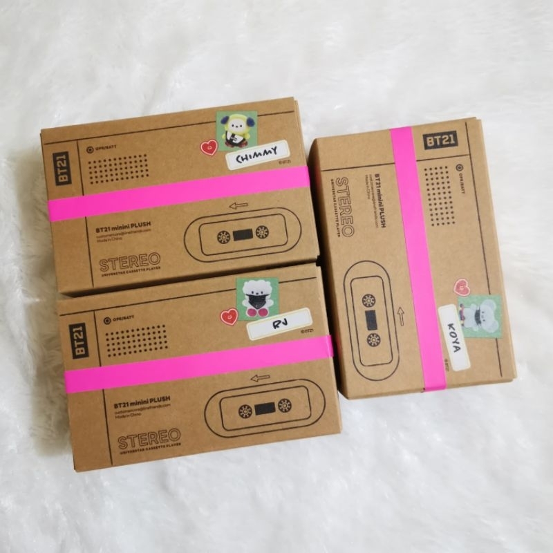 READY STOCK BT21 MININI STEREO STANDING DOLL OFFICIAL LINE FRIENDS - RJ CHIMMY KOYA