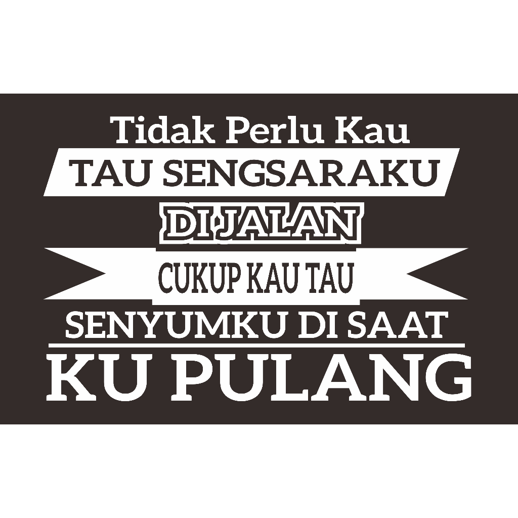 Stiker mobil stiker l300 stiker kata kata stiker variasi