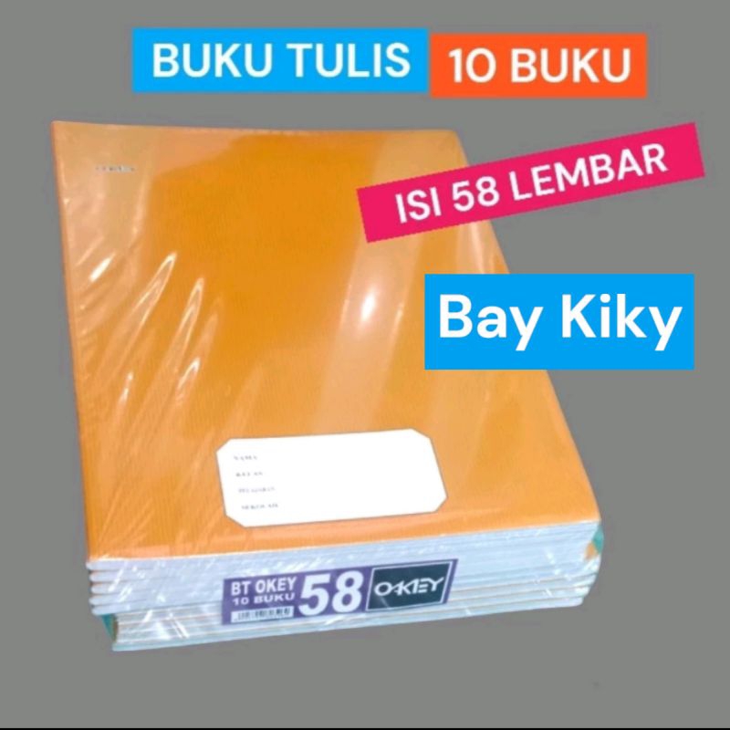 

Buku tulis Okey ( Bay Kiky ) Isi 58 Lembar 10 buku