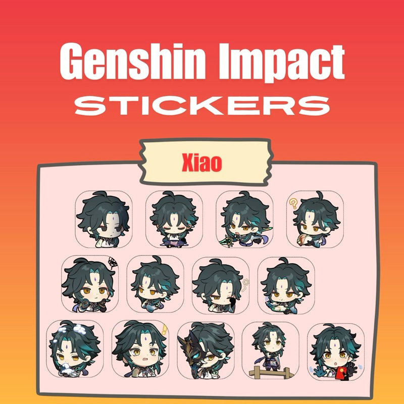 

Sticker Satuan Random Genshin Impact Liyue Characters Part 2 Liyue Boys