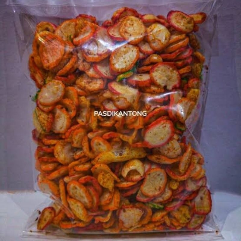 

kerupuk seblak kering pedas rasa daun jeruk berat 250 gram