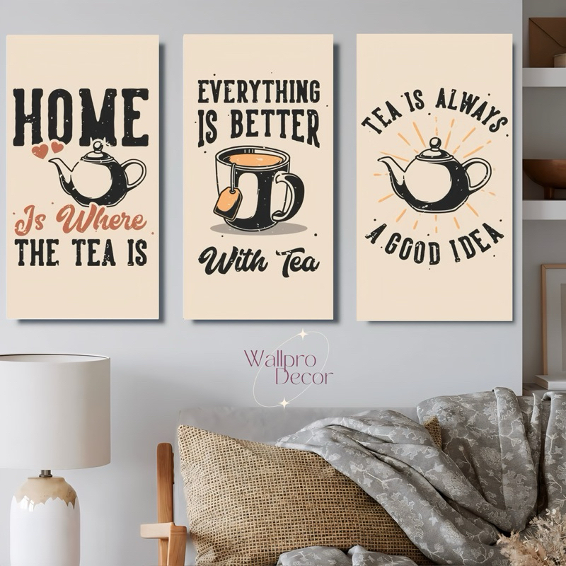 WallproDecor Hiasan Dinding Cafe Dekorasi Dinding Cafe Pajangan Dinding Coffee Tea