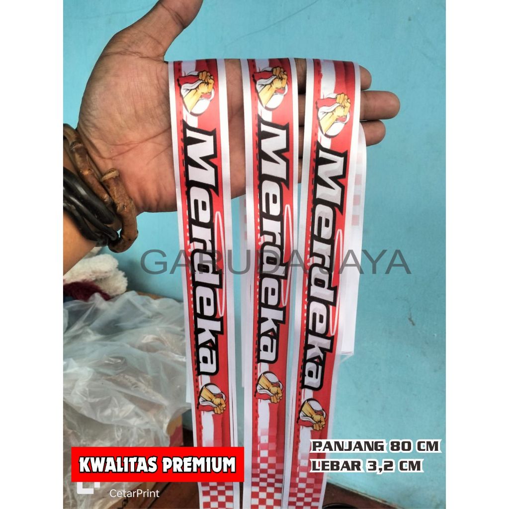 ikat kepala merah putih /ikat kepala  /ikat kepala merah putih pita /pita merah putih