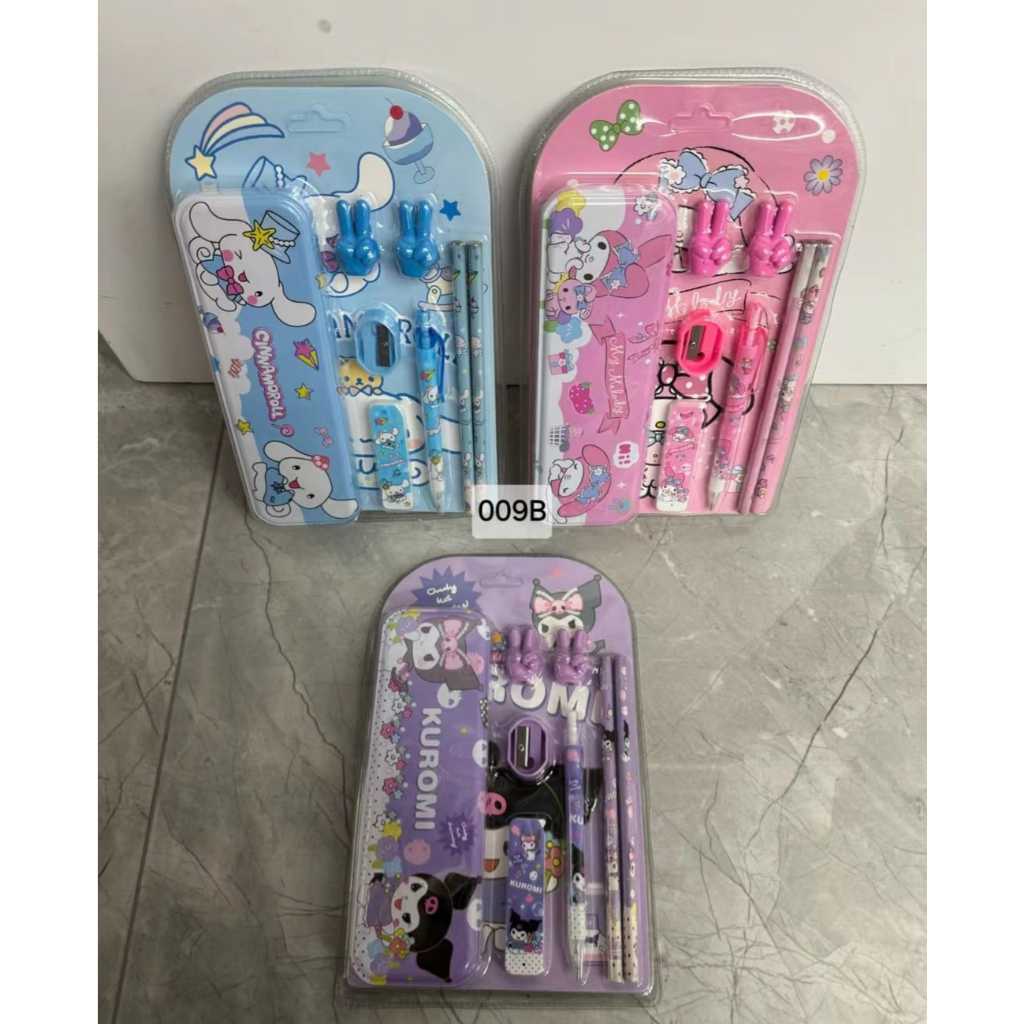 

++ FREE BUBBLE WRAP & DUS Paket Alat Tulis/ Study Set Fancy 009B SANRIO KUROMI PENSIL MEKANIK