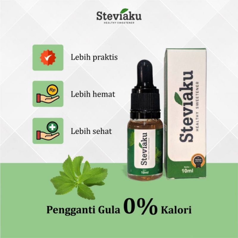 

Steviaku Liquid 10ml Pengganti Gula Nol Kalori