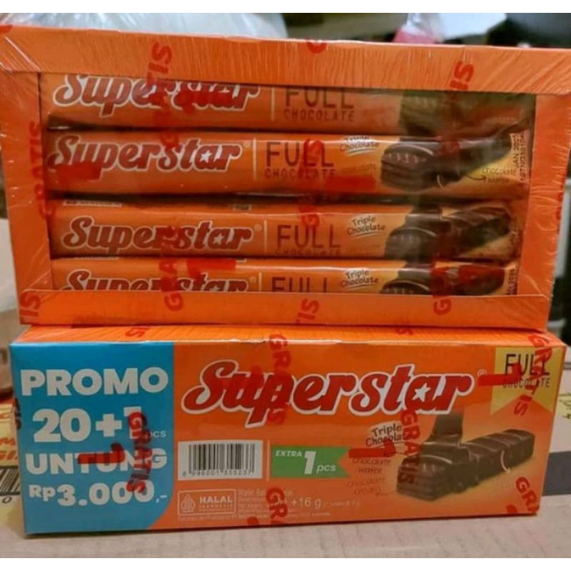 

Superstar triple coklat isi 20+1pcs