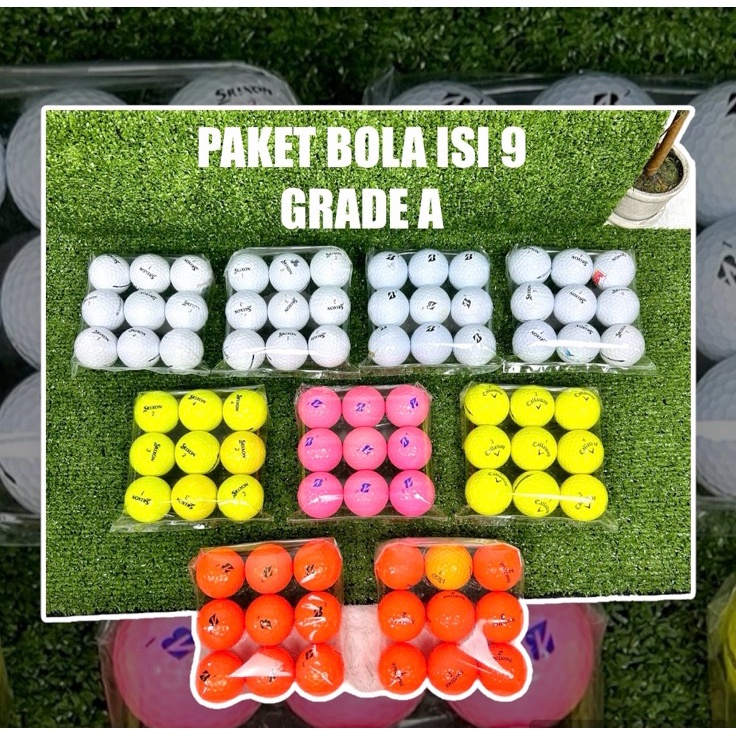 Paling Favorit  Bola Golf Second Grade A Bola Golf Bekas Original  Bola Golf Second Isi 9