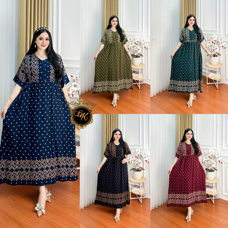 Daster Jumbo Ld 130| Dress Love Jumbo |Sekdress Jumbo Ld 130| Dress Jumbo Ld 130