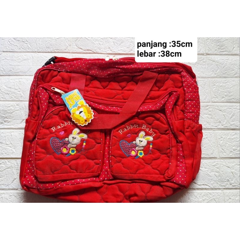 TAS BABY BESAR MERK ALFI UKURAN PANJANG TAS  40 CM LEBAR TAS 17 CM TINGGI TAS 30 CM