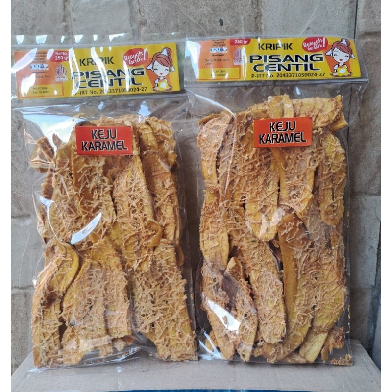 

Kripik Pisang Centil/Keripik Pisang Keju Karamel 250 gr