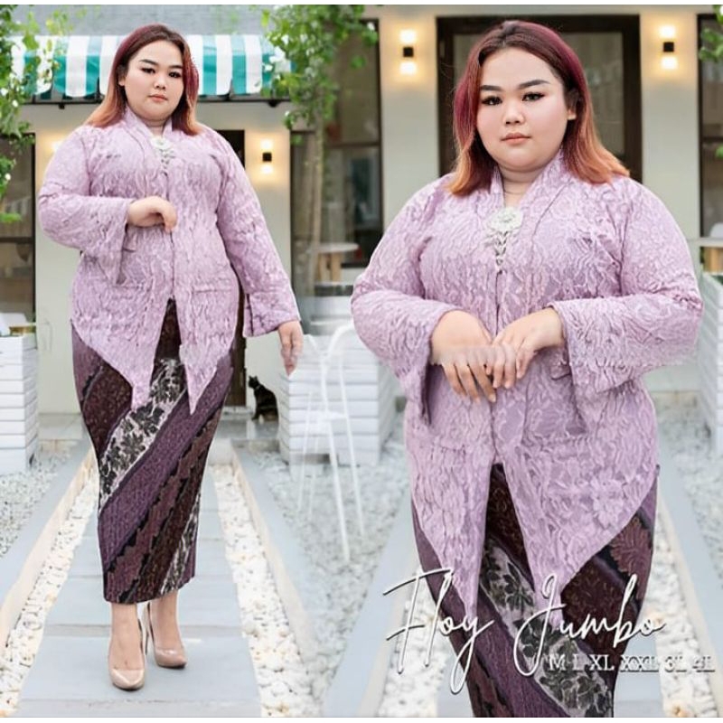 TERLARIS Atasan Kebaya Brokat Modern Kebaya Jumbo Ld 130 4L Kebaya Untuk Orang Gemuk