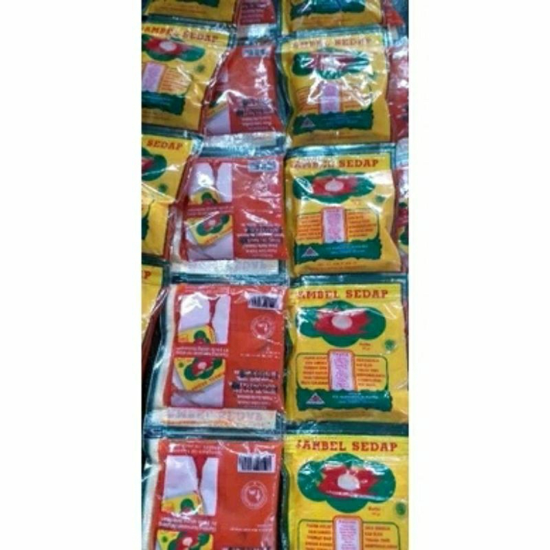 

saos sambal surabraja khas cirebon edisi rentengan atau sachetan satu dus