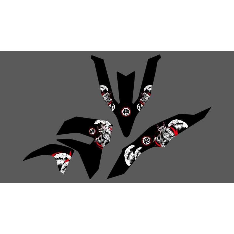 STRIPING STICKER TRANSPARAN VARIO NEW 125 2023 MOTIF ANIME TERBARU