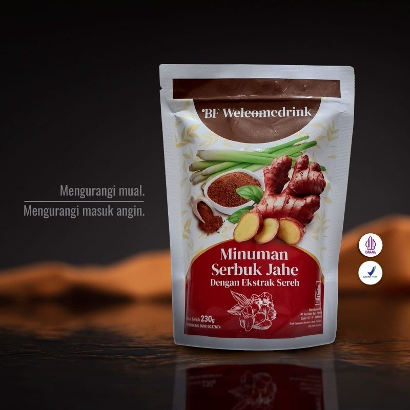 

BF Welcomedrink minuman jahe by boosterfactory booster factory ummubalqis