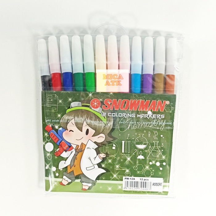 

Spidol Warna Set Snowman ( PW-12A )