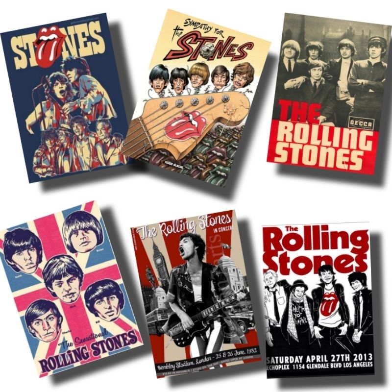 Poster dinding The rolling stones size A3+