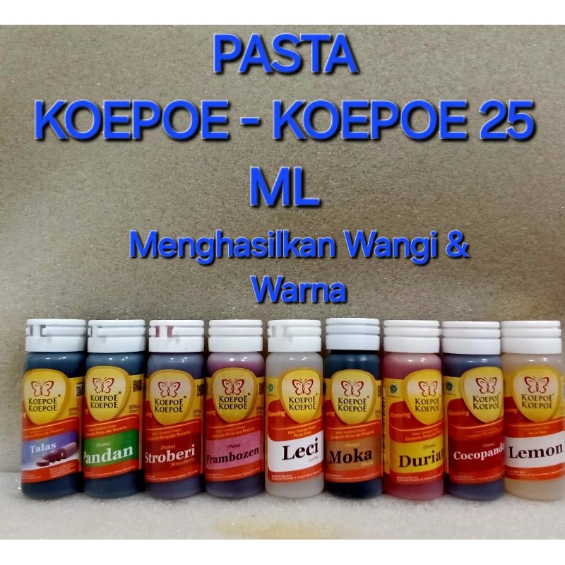 

PASTA KOEPOE KOEPOE 25 ML ( PERISA & PEWARNA )