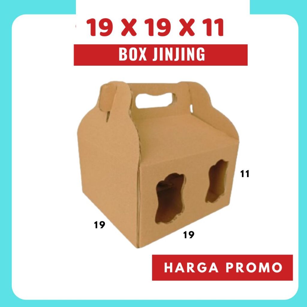 

Box Jinjing Kuker 19x19x11 (KUKER TOPLES JAR 500ml ISI 4) Kardus Lebaran Idul Fitri Hampers Motif