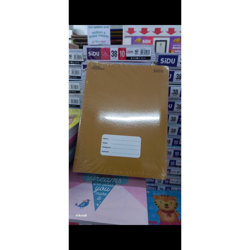 

Buku Tulis Sidu 60 Lembar Sampul Coklat Craft