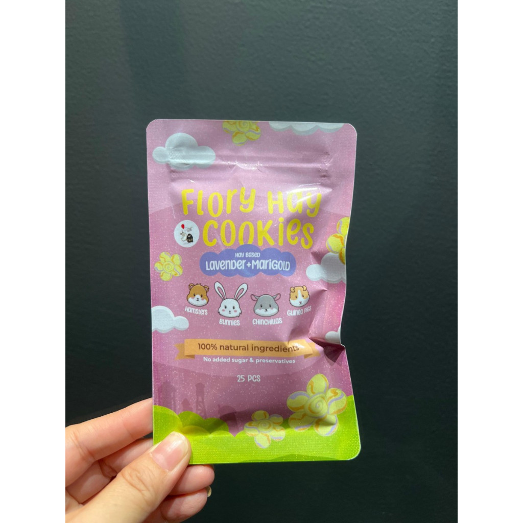 Skinny Fat Factory Flory Hay Cookies Snack Treats Kelinci/Guinea Pig/Hamster