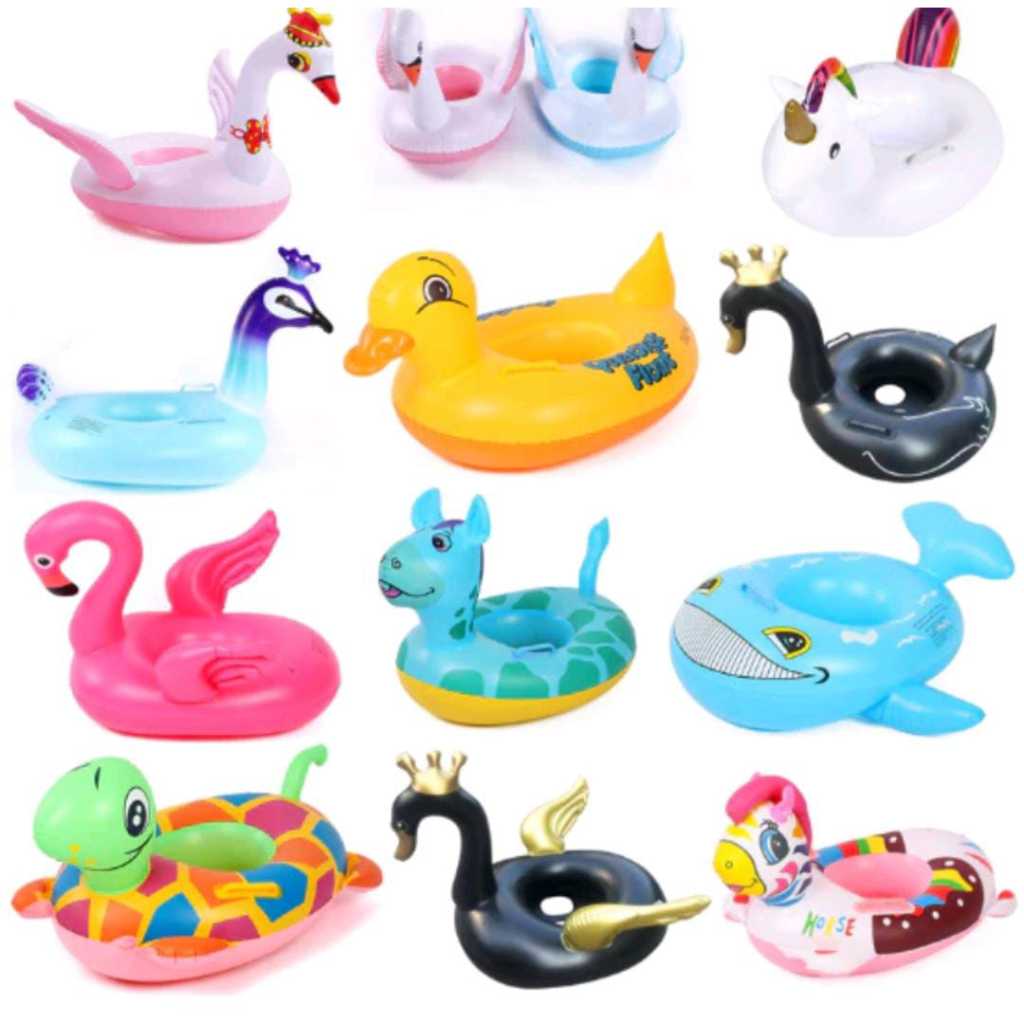 Ban Pelampung Renang Anak-anak Bayi Balita Bentuk Hewan Bebek Kuda Pony Flamingo Baby Float Ring Saf
