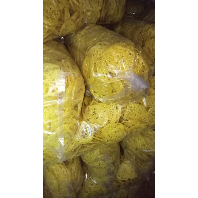 

merupuk mie kuning mentah ukuran kecil 500gram(ciplok) termurah tangan pertama