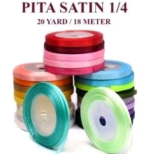 

Pita SATIN 0,6 1/4 inch panjang 20 yard