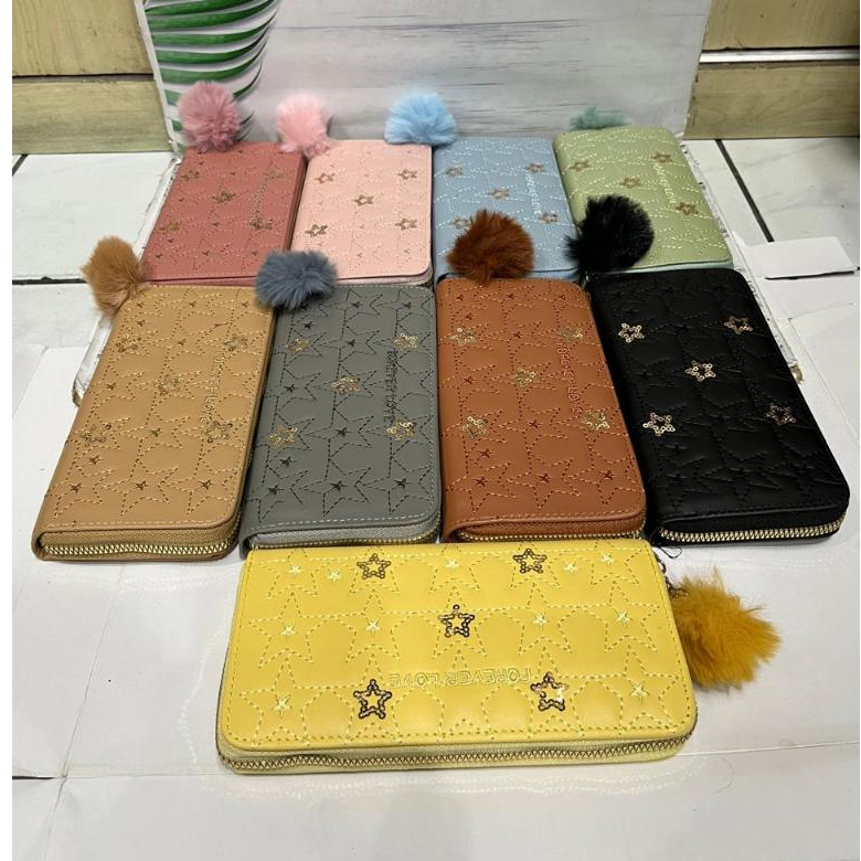 Dompet wanita panjang resleting 1 sintetis