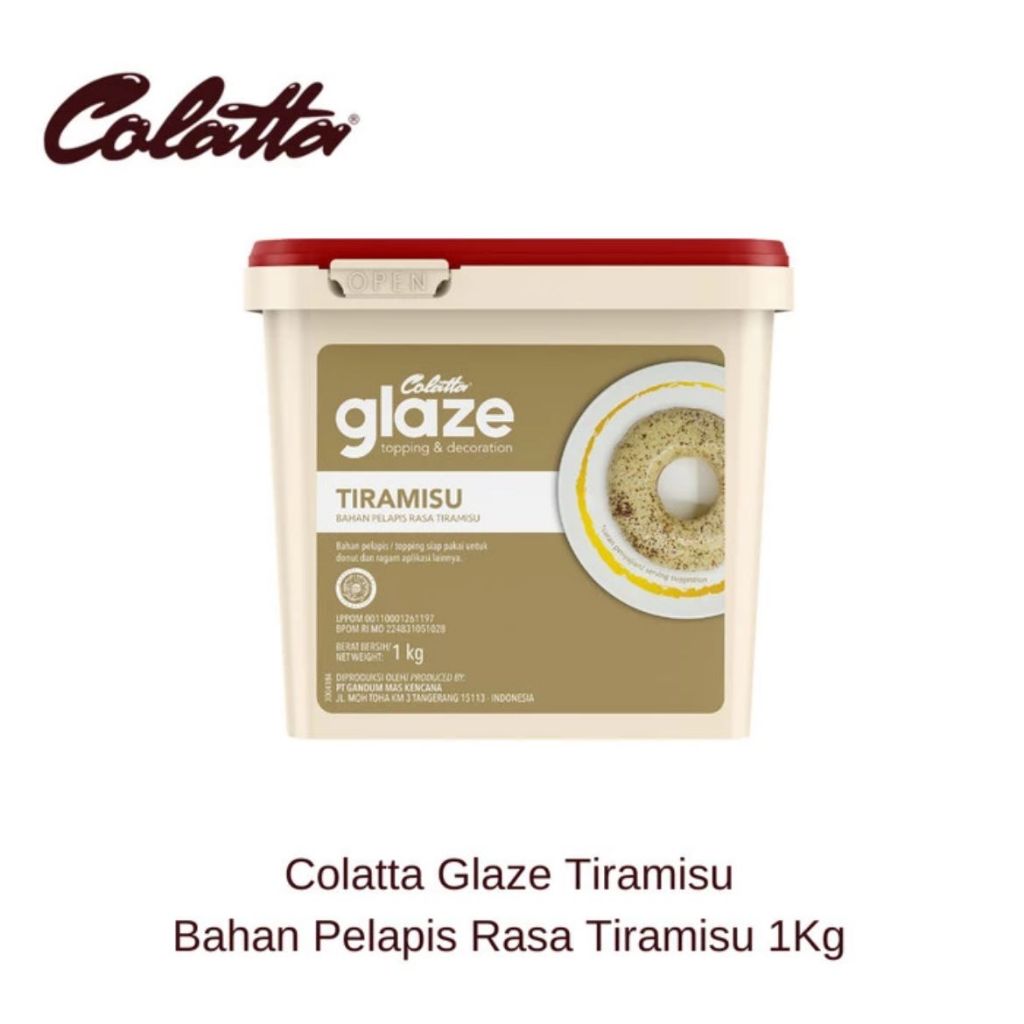 

GLAZE Colatta 1kg TIRAMISU Topping Selai Donat Tiramisu