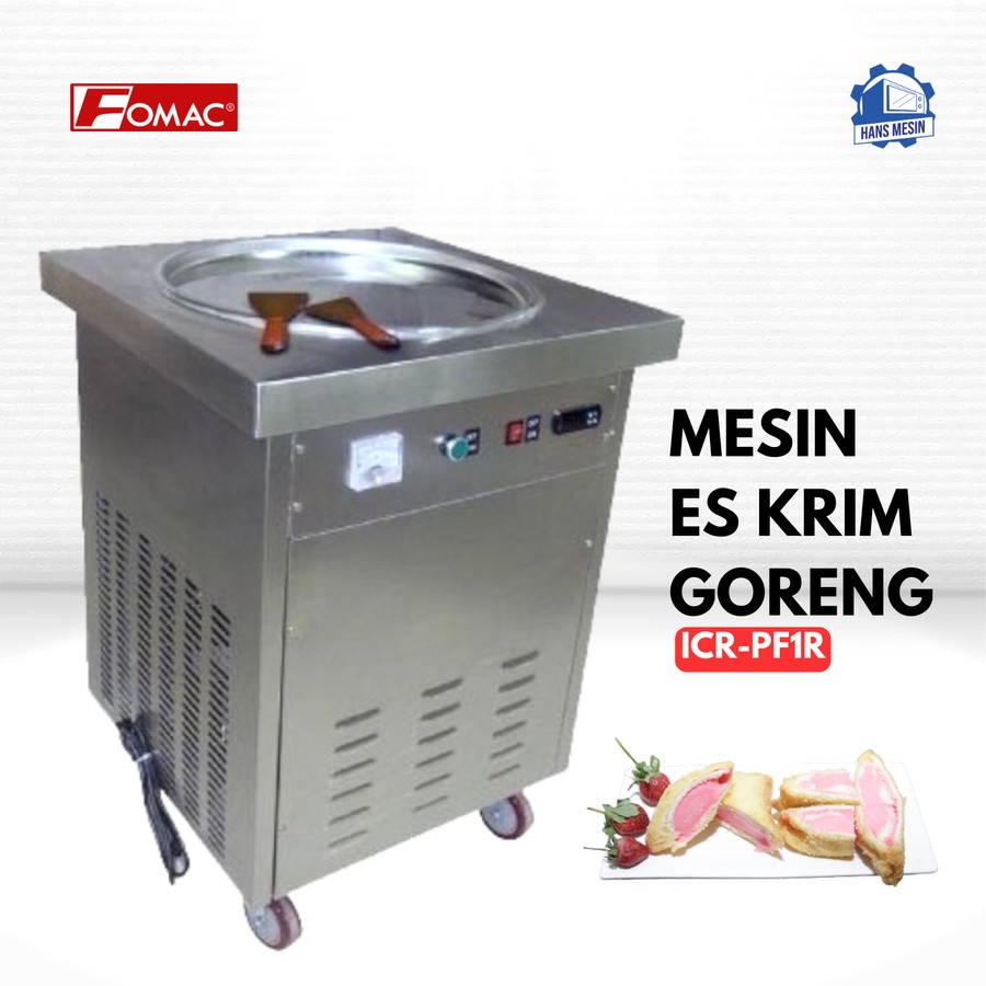 FOMAC Pan Fry Ice Cream Machine ICR-PF1R / Mesin Es Krim Goreng