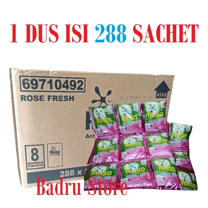 1 Karton Rinso Molto cairRp 500 ISI 288 SACHET/48renteng