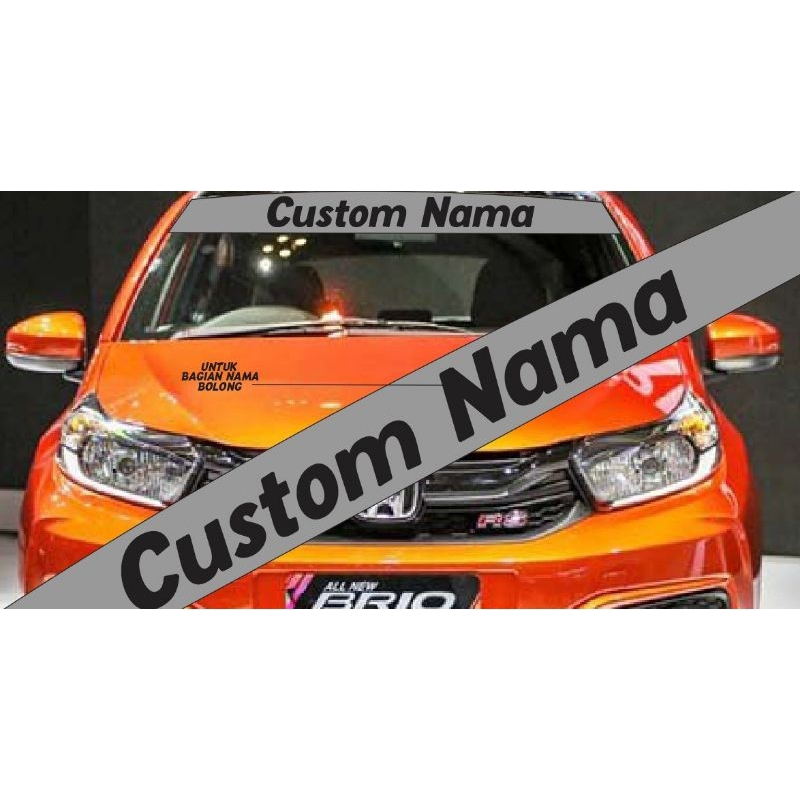 stiker custom kaca mobil