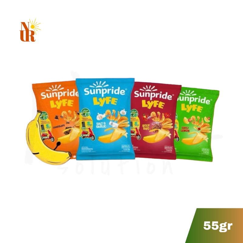 

Sunpride Lyfe Cavendish Banana Chips 55gr / Keripik Pisang