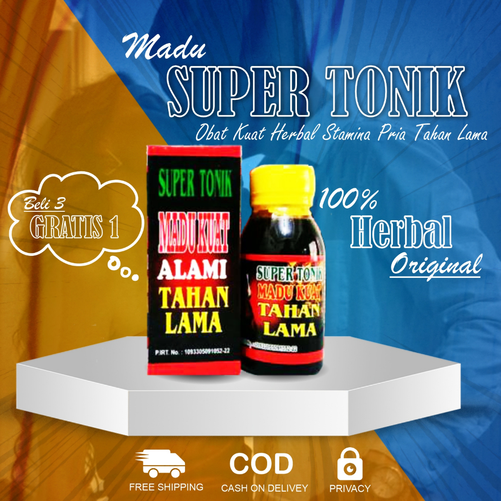 

Madu Herbal Super Tonik Kuat Pria Tahan Lama 6x Original Teruji Paling Ampuh