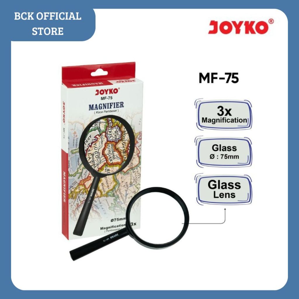 

Kaca Pembesar Magnifier MF-75 Joyko (pcs)
