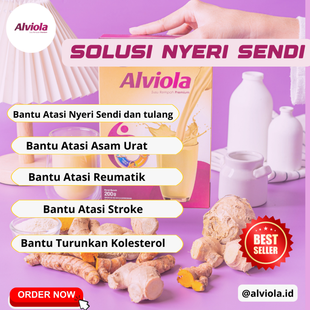 

SUSU REMPAH PREMIUM ALVIOLA BANTU ATASI NYERI SENDI TULANG ASAM URAT PERNAFASAN SUSU KAMBING ETAWA PREMIUM