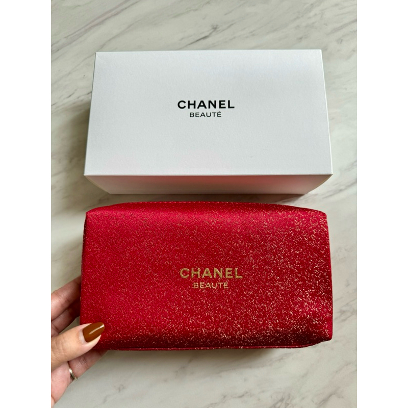 Chanel Beaute Red Pouch