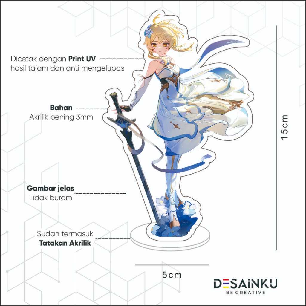 STANDEE / STAND FIGURE AKRILIK GENSHIN IMPACT EDISI LUMINE