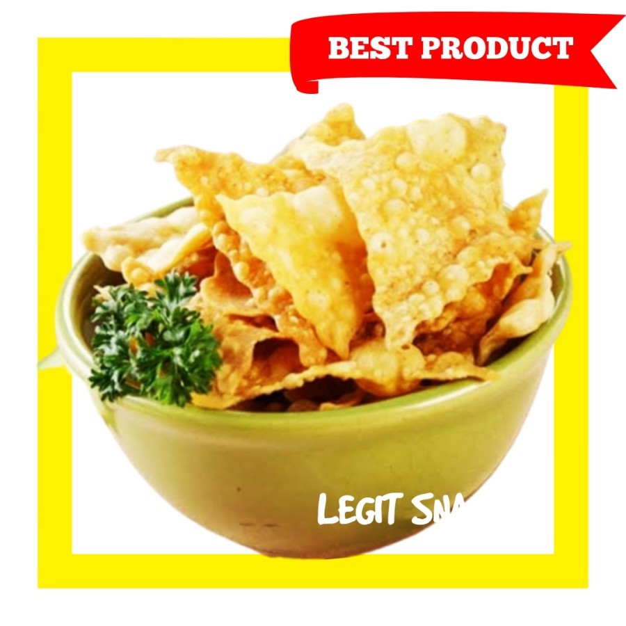 

Keripik pangsit bawang 1/4kg / keripik bawang