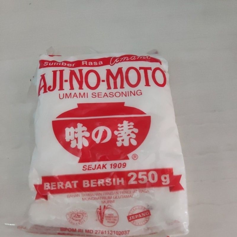 

ajinomoto 250gram / bahan tambahan pangan penguat rasa 250gram