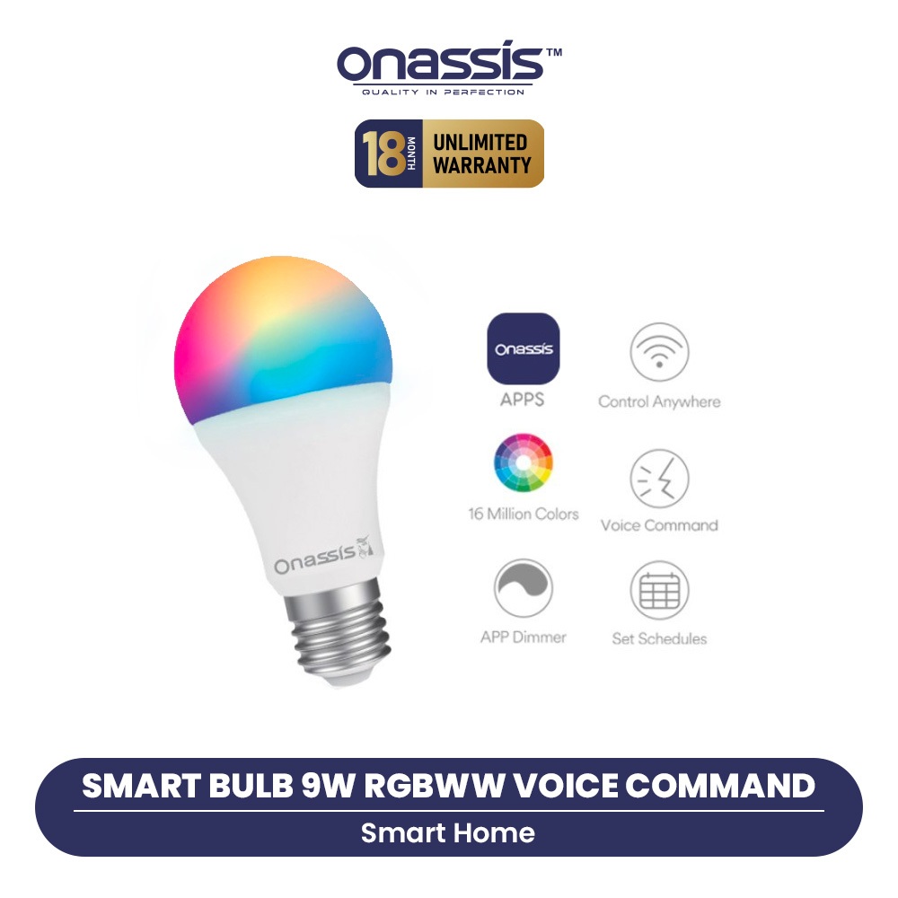 Onassis Smart Bulb Onassis 9W RGBWW Voice Command