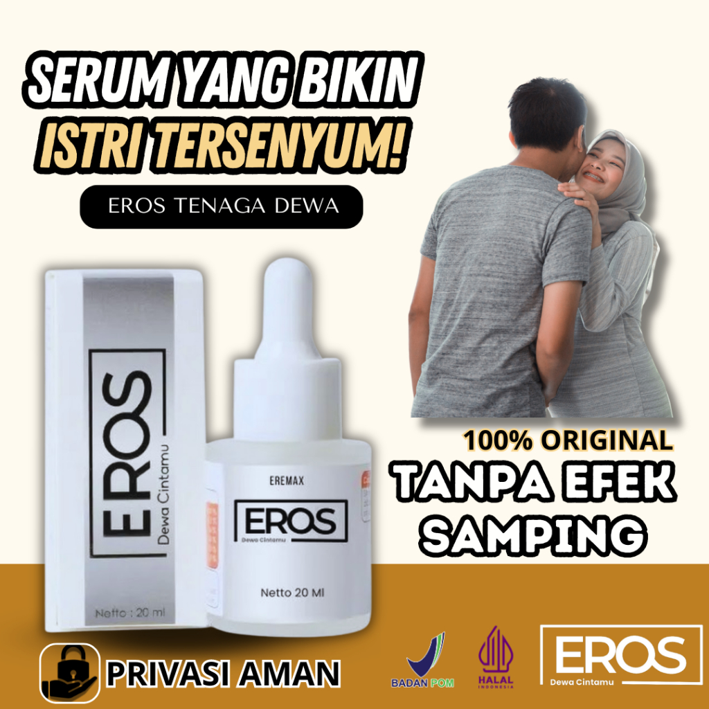 [ORIGINAL] Eros Tetes Pria Perkasa  - Eros Dewa Cintamu Obat Oles Pria